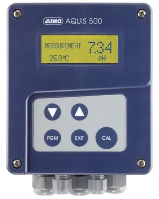 JUMO AQUIS 500 pH – Transmitter/controller for pH value, redox voltage, NH3 (ammonia), concentration and temperature